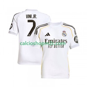 Real Madrid Vinicius Junior 7 Maglia Prima 2025/2026 Manica Corta